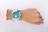 Michael Kors Runway Quartz Blue Dial Silver Steel Strap Watch For Women - MK5953 Authentic Buy Shop Now