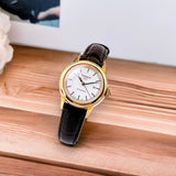 Tissot Carson Automatic White Dial Brown Leather Strap Watch For Women - T085.207.36.011.00 Authentic Buy Shop Now