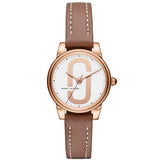 Marc Jacobs Corie White Dial Brown Leather Strap Watch for Women - MJ1581 Authentic Buy Shop Now