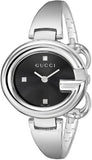 Gucci Guccissima Black Dial Silver Steel Strap Watch For Women - YA134301 Authentic Buy Shop Now