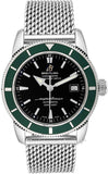 Breitling Superocean Heritage 42mm Chronograph Green Bezel Mens Watch - A1732136 Authentic Buy Shop Now