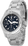 Breitling Avenger Chronograph 43 Black Dial Silver Steel Strap Watch for Men - A13385101B1A1 Authentic Buy Shop Now