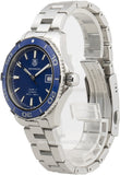 Tag Heuer Aquaracer Calibre 5 Automatic Blue Dial Silver Steel Strap Watch for Men - WAK2111.BA0830 Authentic Buy Shop Now