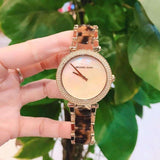 Michael Kors Parker Mother Of Pearl White Dial Two Tone Steel Strap Watch For Women - MK6518 Authentic Buy Shop Now