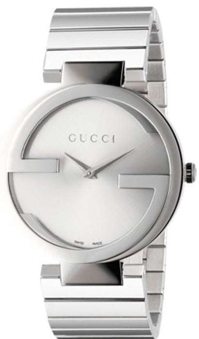 Gucci G Interlocking Silver Dial Silver Steel Strap Watch For Women - YA133308 Authentic Buy Shop Now
