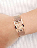 Guess Nouveau Diamonds Rose Gold Dial Rose Gold Mesh Bracelet Watch for Women - W0127L3 Authentic Buy Shop Now