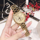 Michael Kors Bradshaw Quartz Gold Dial Gold Steel Strap Watch For Women - MK6555 Authentic Buy Shop Now