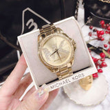 Michael Kors Bradshaw Quartz Gold Dial Gold Steel Strap Watch For Women - MK6555 Authentic Buy Shop Now