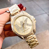 Michael Kors Bradshaw Quartz Gold Dial Gold Steel Strap Watch For Women - MK6555 Authentic Buy Shop Now