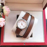Burberry Utilitarian White Dial Brown Leather Strap Watch for Women - BU7848 Authentic Buy Shop Now