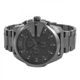 Diesel Mega Chief Chronograph Grey Dial Grey Steel Strap Watch for Men - DZ4282 Authentic Buy Shop Now
