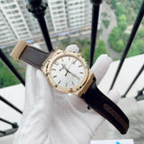 Salvatore Ferragamo F-80 Classic White Dial Brown Leather Strap Watch for Men - SFDT00819 Authentic Buy Shop Now