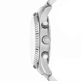 Michael Kors Lexington Chronograph Green Dial Silver Steel Strap Watch for Women - MK9152 Authentic Buy Shop Now