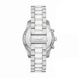Michael Kors Lexington Chronograph Green Dial Silver Steel Strap Watch for Women - MK9152 Authentic Buy Shop Now