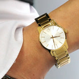 Calvin Klein City White Dial Gold Steel Strap Watch for Women - K2G23546 Authentic Buy Shop Now