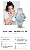 IWC Portofino Automatic Blue Dial Blue Leather Strap Watch for Women - IW357416 Authentic Buy Shop Now