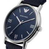 Emporio Armani Kappa Quartz Blue Dial Blue Leather Strap Watch For Women - AR11012 Authentic Buy Shop Now