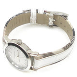 Burberry Heritage Nova Heritage White Dial Leather Strap Watch for Women - BU1395 Authentic Buy Shop Now
