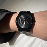Michael Kors Slim Runway Analog Black Dial Black Steel Strap Watch For Women - MK4734 Authentic Buy Shop Now