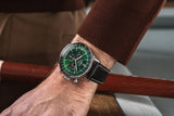 Breitling Navitimer B01 Chronograph 46 Green Dial Black Leather Strap Watch for Men - AB0137241L1P1 Authentic Buy Shop Now