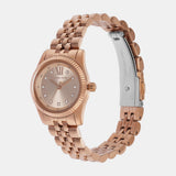 Michael Kors Lexington Three Hand Rose Gold Dial Rose Gold Steel Strap Watch For Women - MK4739 Authentic Buy Shop Now