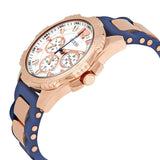 Guess Interpid White & Rose Gold Dial Blue Silicone Strap Watch For Women - W0325L8 Authentic Buy Shop Now