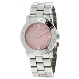 Marc Jacobs Amy Life Pink Dial Silver Steel Strap Watch for Women - MBM3300 Authentic Buy Shop Now