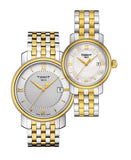 Tissot T Classic Bridgeport Silver Dial Two Tone Mesh Bracelet Watch For Men - T097.410.22.038.00 Authentic Buy Shop Now