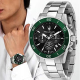 Maserati Competizione Chronograph Black Dial Silver Steel Strap Watch For Men - R8873600008 Authentic Buy Shop Now