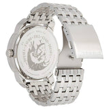 Diesel Mini Daddy Dual Time Silver Dial Stainless Steel Watch For Men - DZ7305 Authentic Buy Shop Now