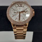 Michael Kors Camille Multifunction White Dial Rose Gold Steel Strap Watch For Women - MK6845 Authentic Buy Shop Now