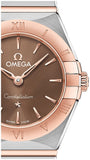 Omega Constellation Quartz Brown Dial Silver Steel Strap Watch for Women - 131.20.25.60.13.001 Authentic Buy Shop Now