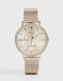 Hugo Boss Infinity Carnation Gold Dial Gold Mesh Bracelet Watch for Women - 1502519 Authentic Buy Shop Now