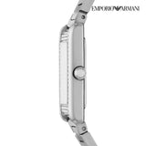Emporio Armani Empire Mother of Pearl Dial Silver Steel Strap Watch For Women - AR11625 Authentic Buy Shop Now