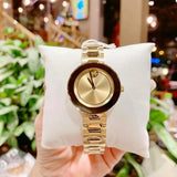 Movado Bold Gold Dial Gold Steel Strap Watch For Women - 3600382 Authentic Buy Shop Now