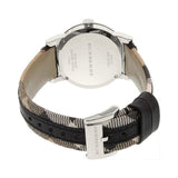 Burberry The City White Dial Black Haymarket Leather Strap Watch for Women - BU9150 Authentic Buy Shop Now