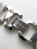 Gucci G Diamonds Black Dial Silver Steel Strap Watch For Women - YA125509 Authentic Buy Shop Now