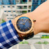 Maurice Lacroix Aikon Limited Edition Blue Dial Blue Leather Strap Watch For Men - AI6008-BRZ01-420-1 Authentic Buy Shop Now