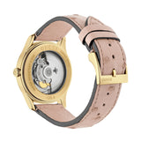 Gucci G Timeless Skeleton 16K Gold Mother of Pearl Dial Pink Leather Strap Watch For Women - YA1264110 Authentic Buy Shop Now