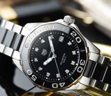 Tag Heuer Aquaracer Quartz Black Dial Two Tone Steel Strap Watch for Women - WAY131C.BA0913 Authentic Buy Shop Now