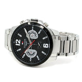 Tommy Hilfiger Decker Quartz Black Dial Silver Steel Strap Watch for Men - 1791472 Authentic Buy Shop Now