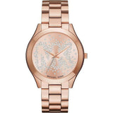 Michael Kors Slim Runway Rose Gold Dial Rose Gold Steel Strap Watch for Women - MK3591 Authentic Buy Shop Now