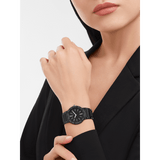 Bvlgari Bvlgari Lady Black Dial Black Steel Strap Watch for Women - BVLGARI103557 Authentic Buy Shop Now