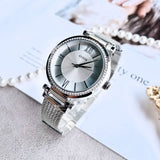 Guess Soho Silver DIal Stainless Steel Mesh Bracelet Watch For Women - W0638L1 Authentic Buy Shop Now
