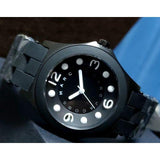Marc Jacobs Pelly Black Dial Black Silicone Strap Watch for Women - MBM2528 Authentic Buy Shop Now