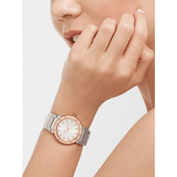 Bvlgari Bvlgari Bvlgari Lady Diamonds Silver Dial Silver Steel Strap Watch for Women - BVLGARI103577 Authentic Buy Shop Now