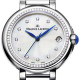 Maurice Lacroix Fiaba Diamonds Mother of Pearl Dial Silver Steel Strap Watch for Women - FA1004-SD502-170-1 Authentic Buy Shop Now