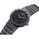 Bvlgari Bvlgari Lady Black Dial Black Steel Strap Watch for Women - BVLGARI103557 Authentic Buy Shop Now