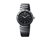 Bvlgari Bvlgari Lady Black Dial Black Steel Strap Watch for Women - BVLGARI103557 Authentic Buy Shop Now