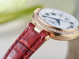 Tissot Bellissima Small Lady Diamonds Silver Dial Brown Leather Strap Watch For Women - T126.207.66.113.00 Authentic Buy Shop Now